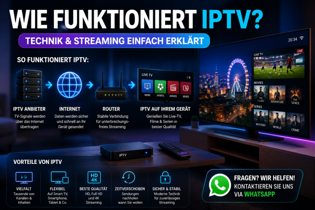 Wie funktioniert IPTV 2026  Technik & Streaming einfach erklärt top beste